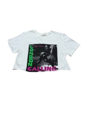 Women’s The Clash London Calling t shirt S/s white cotton
